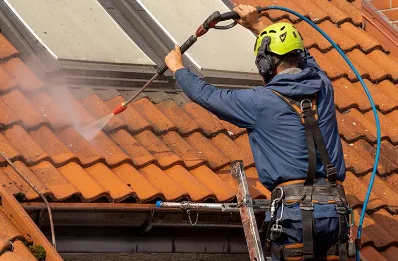 Démoussage et hydrofuge de toiture à Géronce